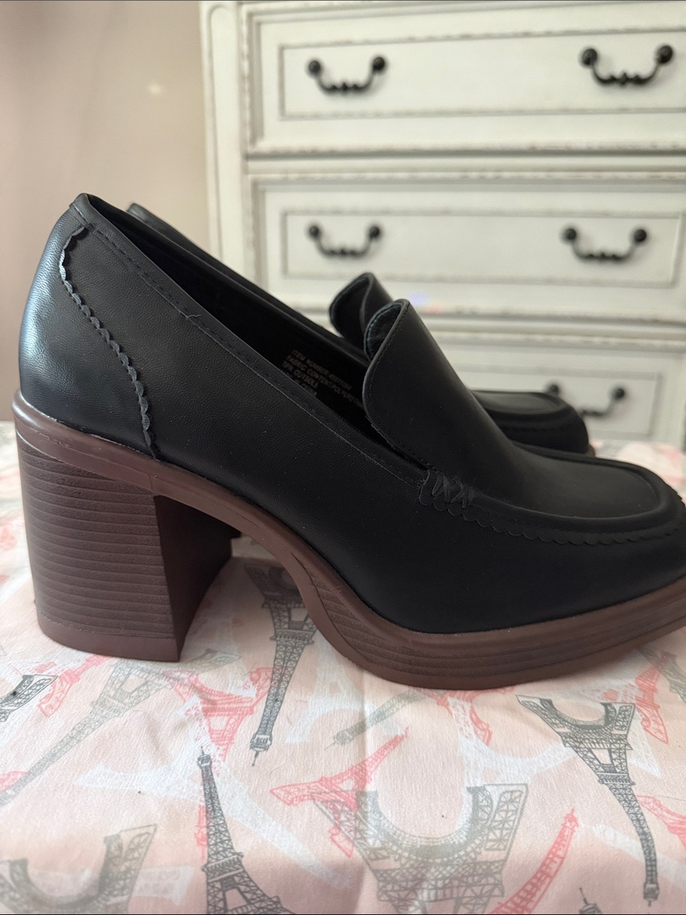 torrid Black Platform Block Heel Loafers